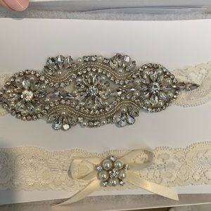 Garter belt set for wedding - never worn!